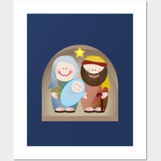 Holy night Nativity Posters and Art